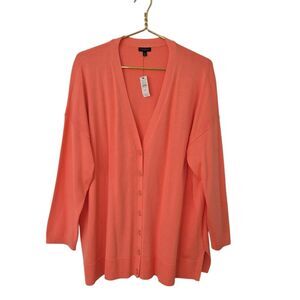 NEW Talbots cardigan womans size 3XP Peach color